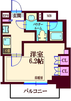 【間取り】 | プライムアーバン品川中延