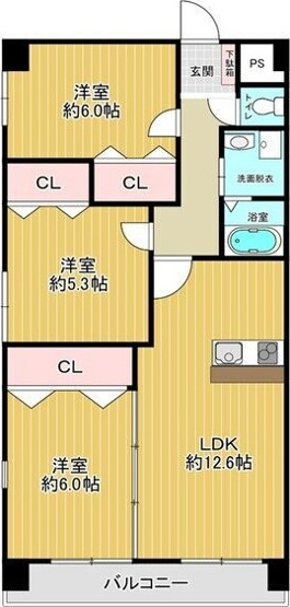 【間取り】 | SEASONCOURT FUKUE