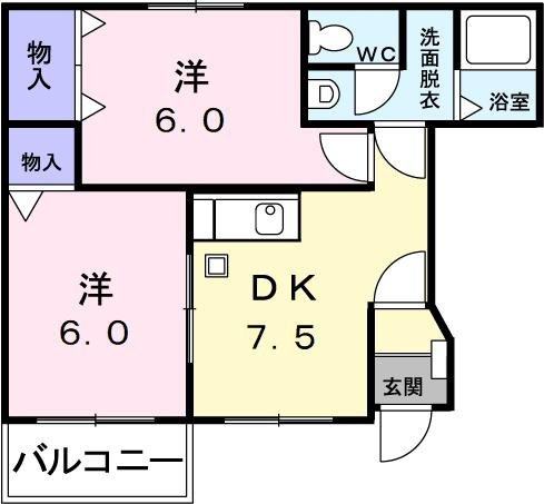 【間取り】 | サンセールＹ　Ｂ
