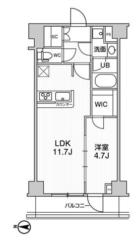 【間取り】 | ジェノヴィア本所吾妻橋Ⅱスカイガーデン