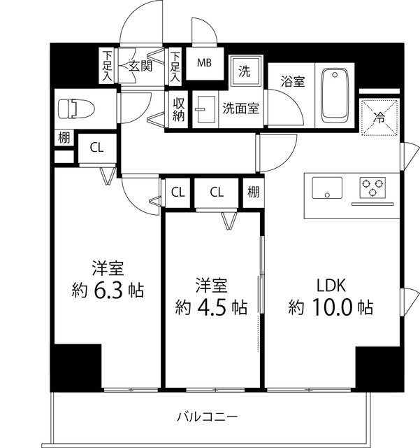ＳＡＩＯＮ町屋の間取り
