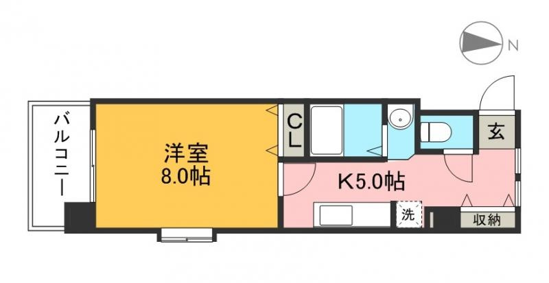 鏡川クレセントパークの間取り