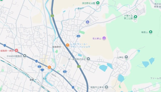 姫路市御国野町深志野　　中古戸建の地図