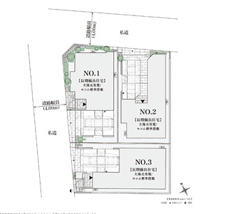 【区画図】 | 中野区中野5丁目　新築戸建　№2 16590万円