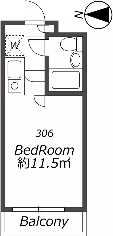 AP1448 メゾン・ド・サンテ 306の間取り|





