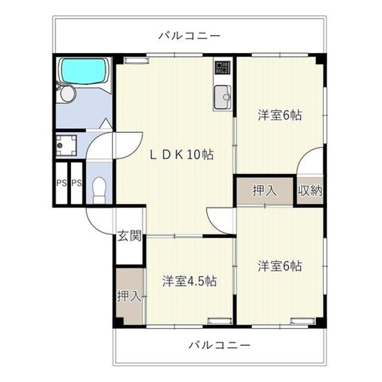 【間取り】 | アイリスコートさがみ野(アイリスコートサガミノ)