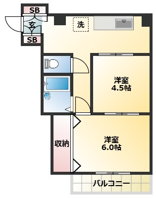 ときわマンションの間取り