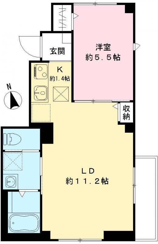 ラルゴ　アミーチェの間取り