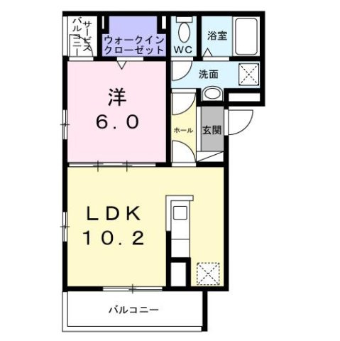 Ａ－２（エーツー）の間取り