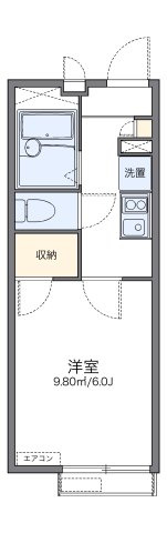 レオパレスイーストの間取り