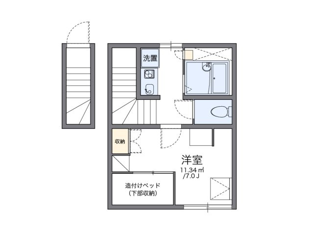 レオパレスＳＥＶＥＮＳＥＡの間取り