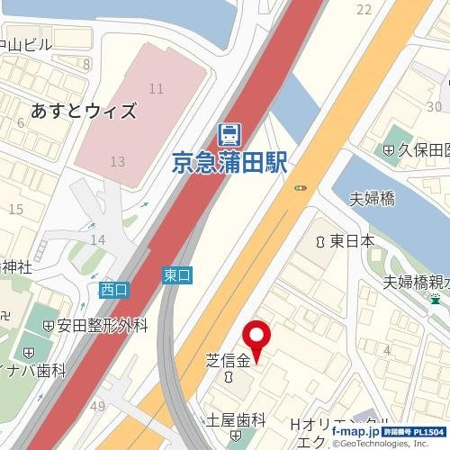 シンシア蒲田ステーションプラザの地図
