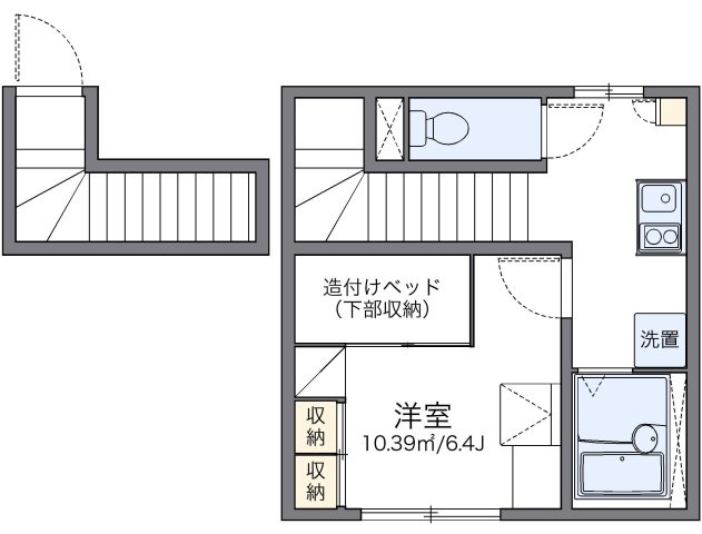 レオパレスピアチェーレの間取り