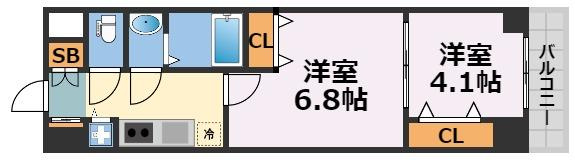 スプランディッド堀江の間取り