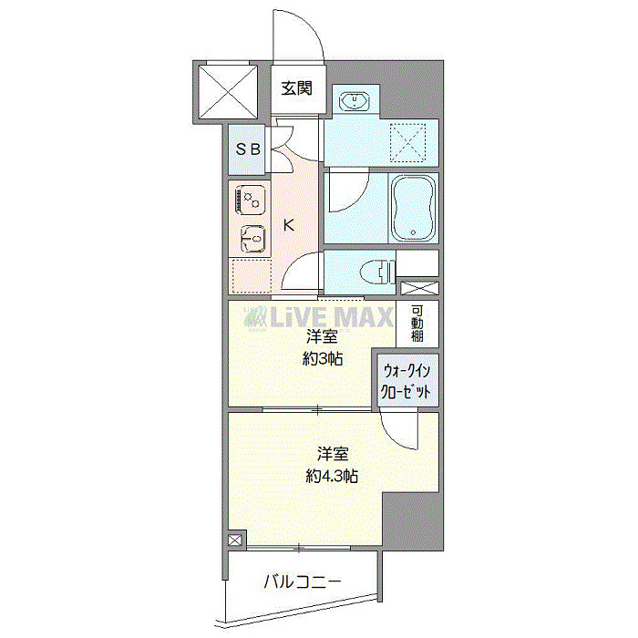 クレイシアIDZ上野の間取り