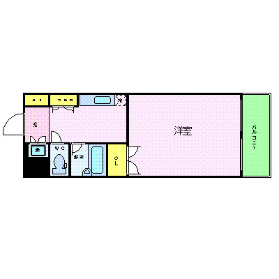 パレステュディオ新宿パークサイドの間取り