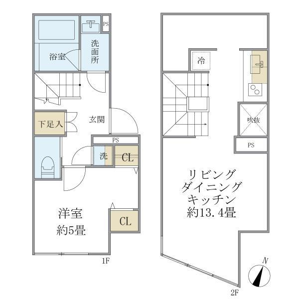 プラティーク中野坂上の間取り