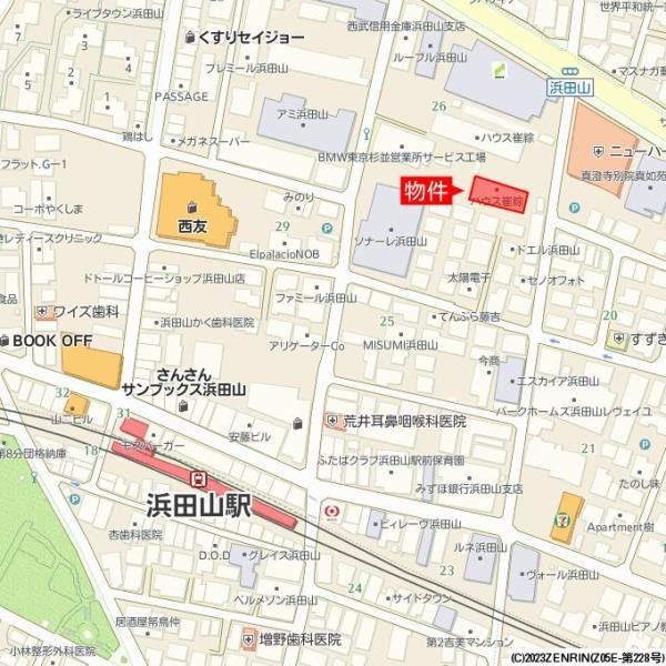 第二ハウス崔綜の地図