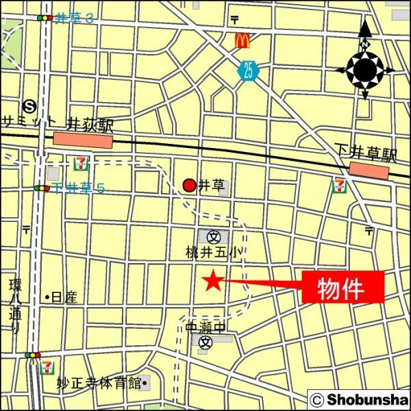 メヌエット杉並の地図