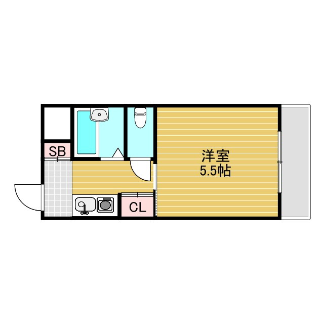 サンライト上新庄の間取り