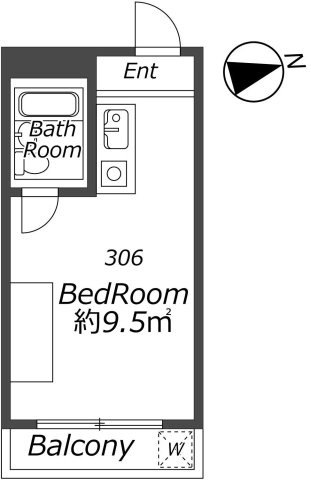 AP809 メゾン・ド・エピック 306の間取り|



