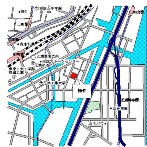 パークタワー芝浦ベイワード　アーバンウイングの地図