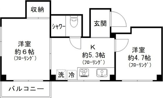 ＷＩＮＤ　ＢＥＬＬの間取り|間取りです。