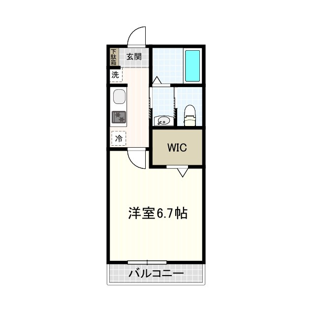 三鷹市上連雀３丁目の賃貸マンションの間取り