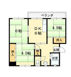 鈴蘭台第3住宅3号棟の間取り