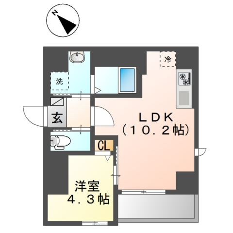 ＨＧＤ佃　-エッチジーディーツクダ-の間取り