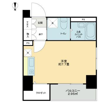 ドルチェ銀座東・壱番館の間取り