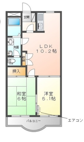 クレストール武蔵浦和の間取り