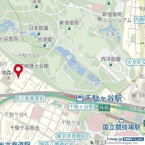 ＣＥＮＴＲＡＬ　ＧＡＲＤＥＮ　ＲＥＳＩＤＥＮＣＥ　ＴＯＫＹＯの地図