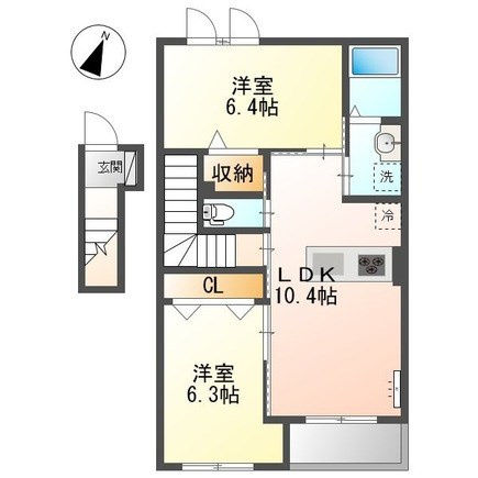 2LDKの間取りです！