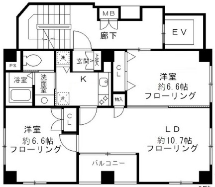 プルナス入谷の間取り|間取りです。