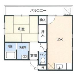 コンフォート名谷Ⅲの間取り
