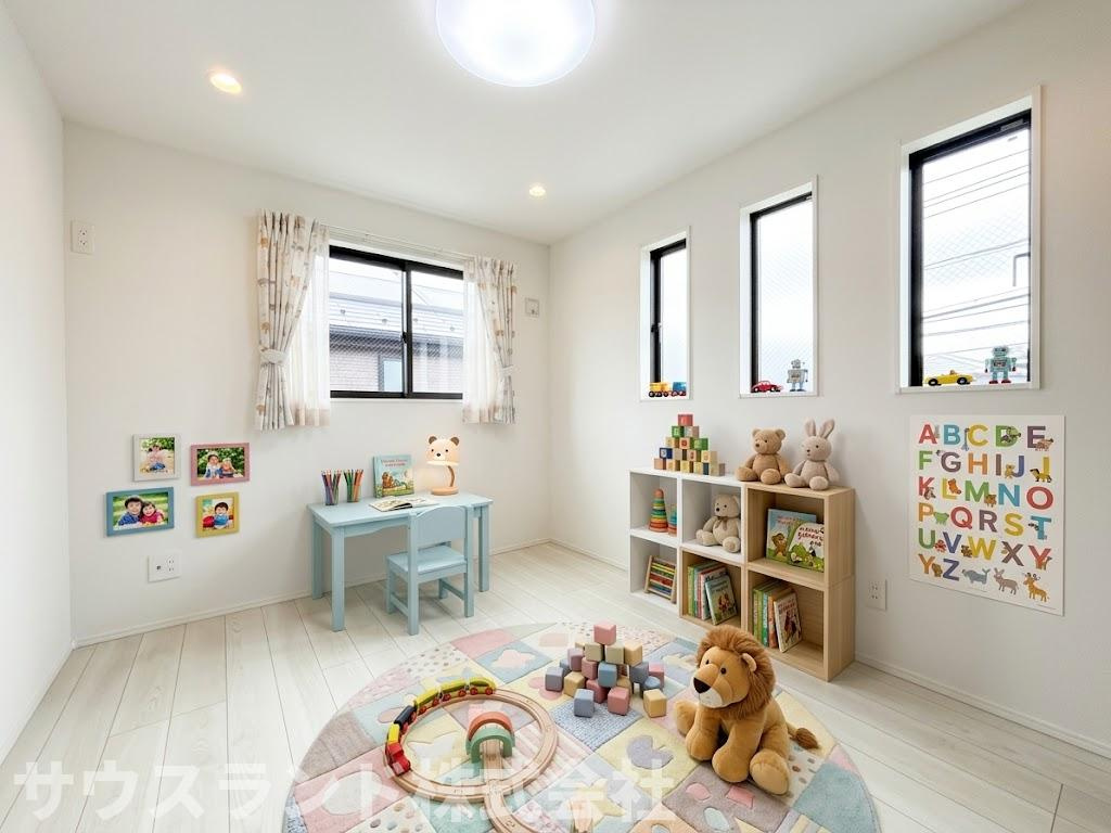 八王子市四谷町2期　の子供部屋|※本画像はCGで作成しており、実際に現地に家具は置かれておりません。また、価格に家具は含まれておりません。