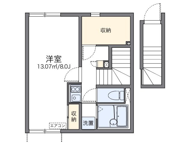 レオネクスト山崎　あずま橋の間取り