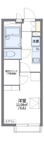 レオパレスＨＡＲＵＳＨＩの間取り