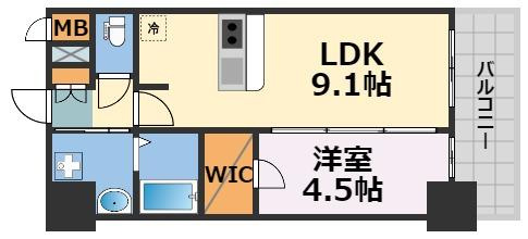 プレサンス　DOMECITY　コレーレの間取り