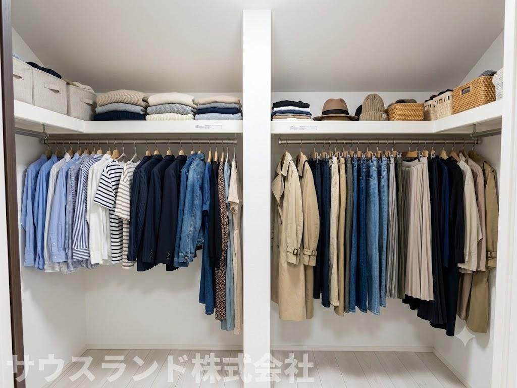 八王子市四谷町2期の収納|※本画像はCGで作成しており実際に現地に家具は置かれておりません。価格に家具は含まれておりません。