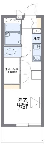 レオパレスメルベーユの間取り|代表的な間取のため実際の間取とは異なる場合があります