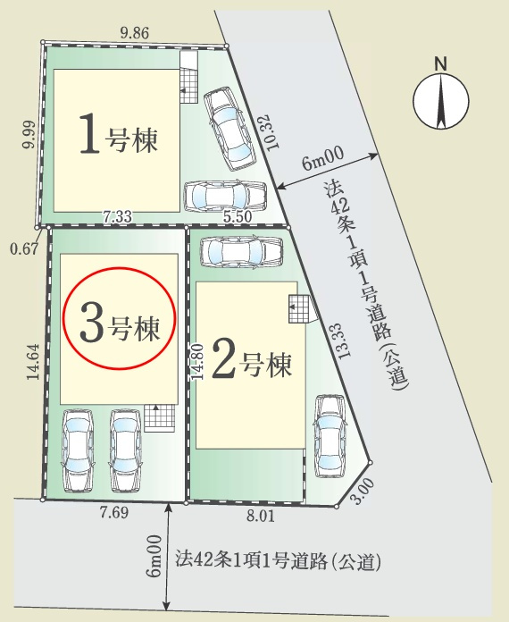 八王子市子安町4期の区画図|JR「八王子」駅徒歩15分の便利な立地。通勤通学はもちろん、休日のお出かけにも便利な、利便性と暮らしやすさを兼ね備えた住環境です。