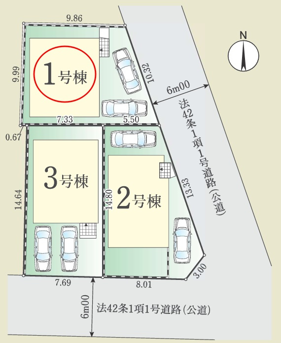 八王子市子安町4期の区画図|JR「八王子」駅徒歩15分の便利な立地。通勤通学はもちろん、休日のお出かけにも便利な、利便性と暮らしやすさを兼ね備えた住環境です。