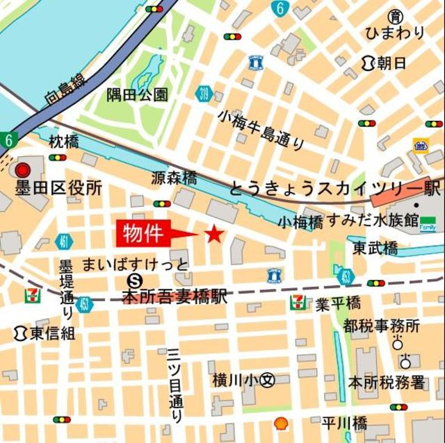 リブ　ガーデン　吾妻橋の地図
