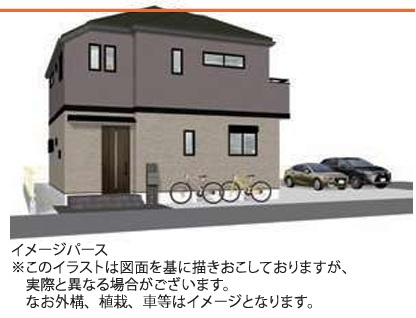 八王子市椚田町2期の完成予想図|【参考プラン完成予想図】家族の笑顔があふれる、思い出に残る家を手に入れましょう。