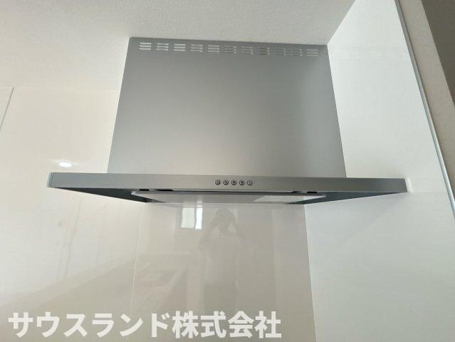 八王子市中野町2期　1号棟の設備|油がつきにくく、お手入れしやすいスリム型レンジフードです。