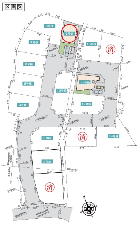 八王子市戸吹町の区画図