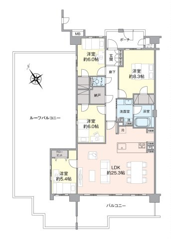 エンゼルラクシィ南大沢の間取り