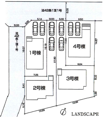 八王子市館町の区画図
